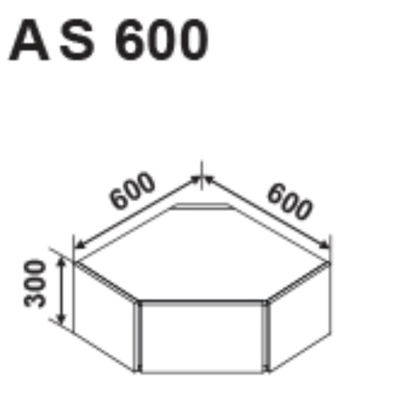 GLORIA AS 600 felső sarok magasító modul