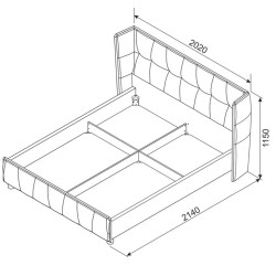 BURHAM kárpitozott ágy – Prémium design és kényelem | Lakásform.hu