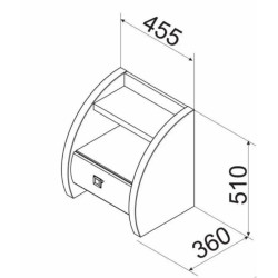 CARLIST modern kárpitozott éjjeliszekrény – Elegáns és praktikus hálószobai bútor | Lakásform.hu