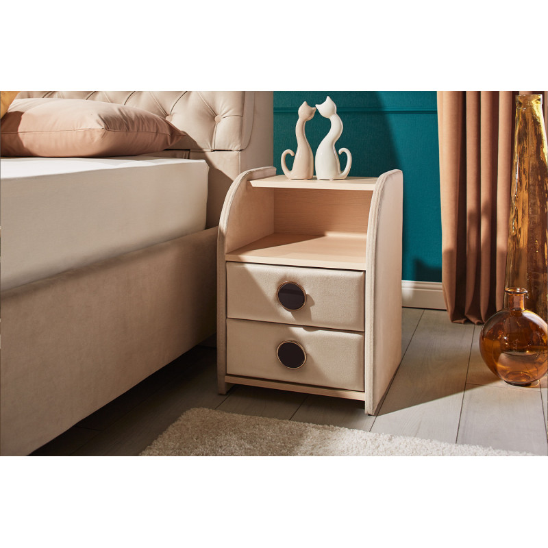 FRANT kárpitozott éjjeliszekrény – Elegáns és praktikus hálószobai bútor | Lakásform.hu