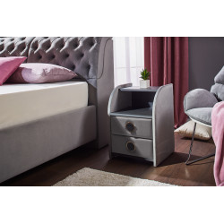 FRANT kárpitozott éjjeliszekrény – Elegáns és praktikus hálószobai bútor | Lakásform.hu