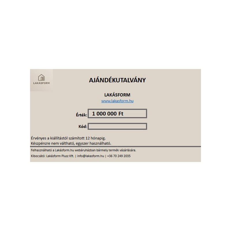 Bútor vásárlás ajándékutalvány – tökéletes ajándék bármilyen alkalomra