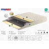 SOMLUX 23,5 cm ortopéd matrac – BONELL rugós, közepesen kemény, antibakteriális huzattal