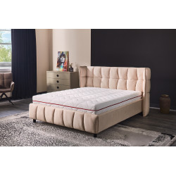 SOMSOFT 22 cm ortopéd habszivacs matrac – Memory Foam, közepesen puha, antibakteriális huzattal