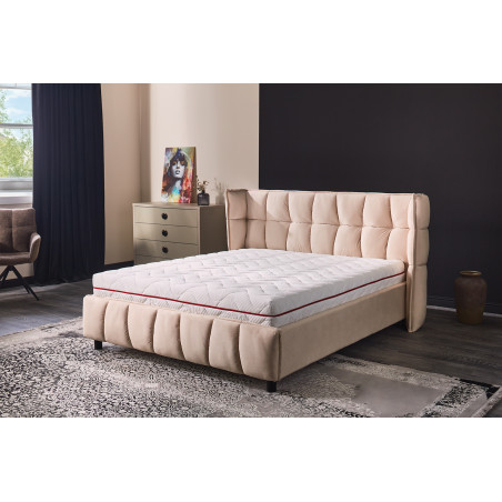 SOMSOFT 22 cm ortopéd habszivacs matrac – Memory Foam, közepesen puha, antibakteriális huzattal