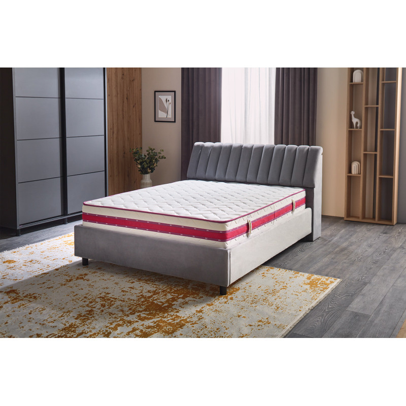 SOMVIS 26 cm Bonnell rugós ortopéd matrac – tartós, közepesen kemény, antibakteriális huzattal