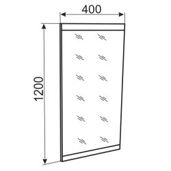 BORUN előszobai keretes tükör – modern, elegáns, a BORUN kollekció része