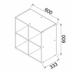 TEDU függesztett fali szekrény – Nyitott polcos faliszekrény | Lakásform.hu