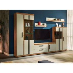 FIRENZE nappali vitrin 2,1 m – Modern üvegajtós vitrin | Lakásform.hu