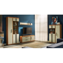 FIRENZE nappali tölgy-krém– modern, elegáns elemes nappali bútorok