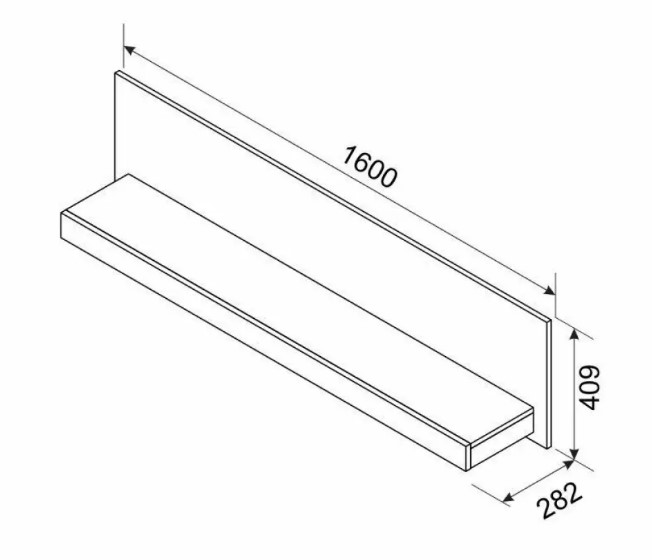 dekor panel polcokkal