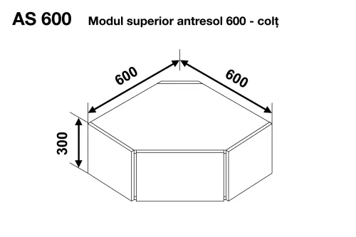 AS 600 sarok magasító modul