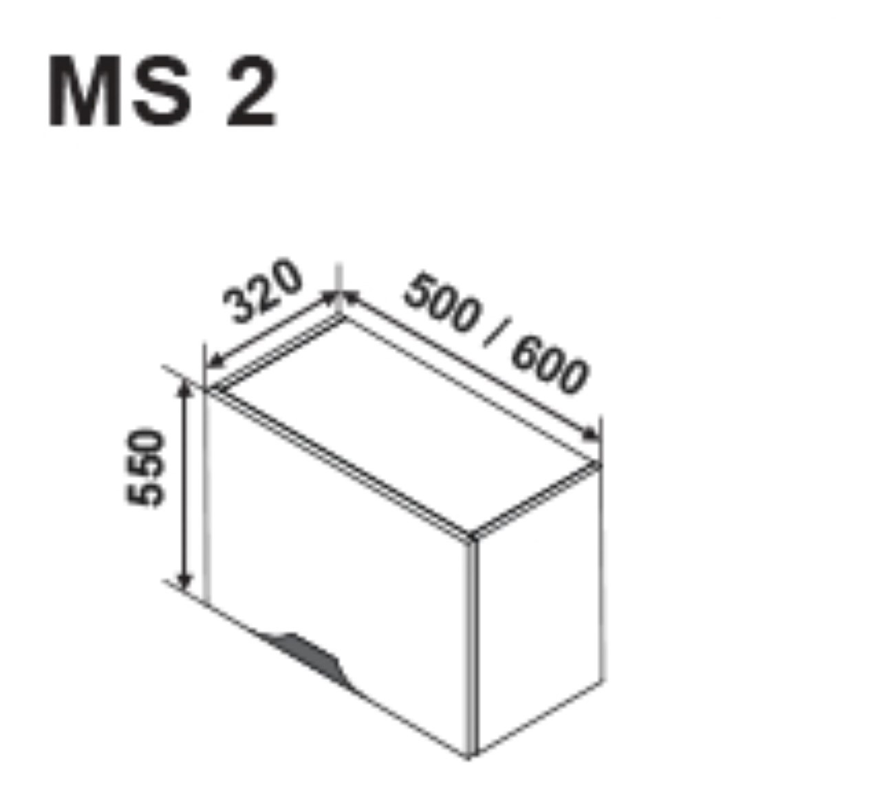 MS2 500 felső páraelszívó modul