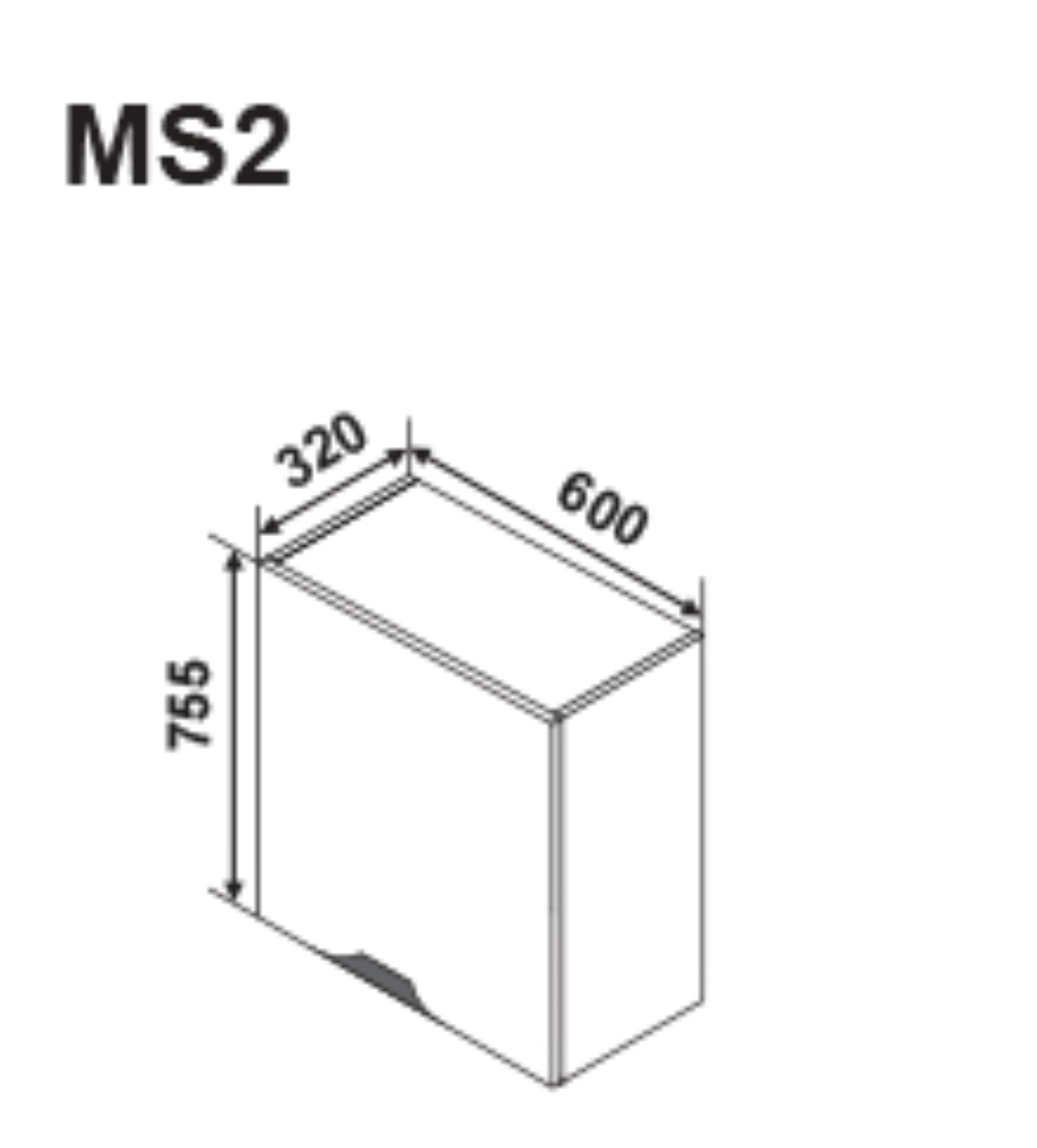 MS2 600 felső teleszkópos páraelszívó modul