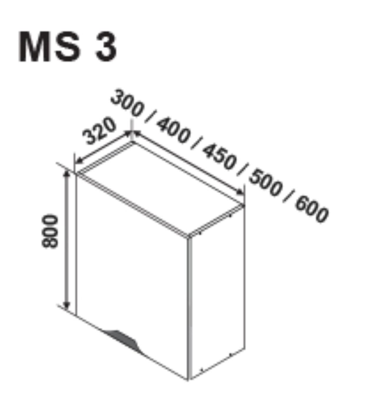 MS3 200 felső egyajtós modul